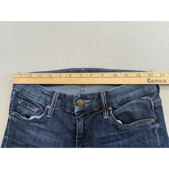 Mother Jeans Womens Size 27 Blue Denim The Looker in Deja Vu USA Made Skinny - Picture 6 of 15